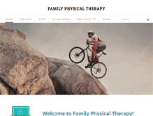 Tablet Screenshot of familyphysicaltherapist.com